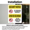Signmission No Guns Allowed Bilingual OSHA Security Notice Sign, Vinyl Decal, 10in W x 14in L, 2PK OS-2PACK-SN-D-1014-L-11612 - alternate 6